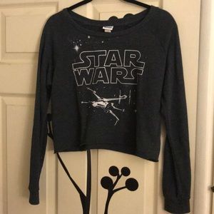 Star Wars long sleeve crop top